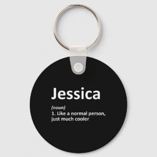 Jessica定義パーソナライズされたおもしろい誕生日Gif キーホルダー