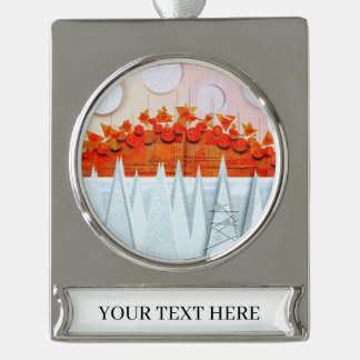 JESSICA ANNE FRANK "WINTER"  シルバープレートバナーオーナメント