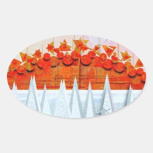 JESSICA ANNE FRANK "WINTER" Sticker 楕円形シール (正面)