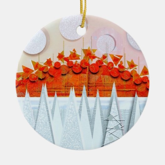 JESSICA ANNE FRANK "WINTER" Thank You Card セラミックオーナメント (正面)