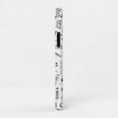 Jessica Custom Name Black White Case-Mate iPhoneケース (裏面/右)