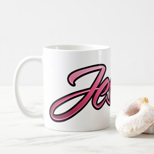 Jessica faded pink Tasse Teetasse Kaffeetasse コーヒーマグカップ (ドーナツ)