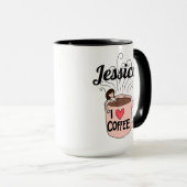 Jessica Loves Coffee Mug マグカップ (正面右)