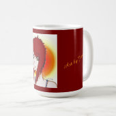 Jessica, sketch artist, self portrait コーヒーマグカップ (正面右)