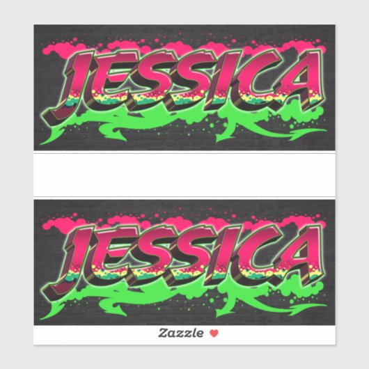 Jessica Vorname Name Graffiti Aufkleber Sticker シール (シート)