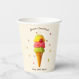 Jessica's Sweet Bash – アイスカラフルクリームパーティーCu 紙コップ