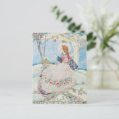 Jessie M. King Oh私の愛は赤いバラのようである ポストカード (スタンド正面)