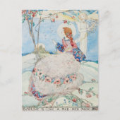 Jessie M. King Oh私の愛は赤いバラのようである ポストカード (正面)