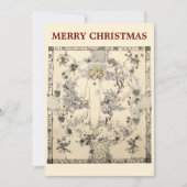 Jessie Marion Kingによるヴィンテージクリスマスグリーティング シーズンカード (正面)