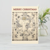 Jessie Marion Kingによるヴィンテージクリスマスグリーティング シーズンカード (スタンド正面)