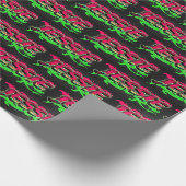 Jessie Vorname Name Graffiti red green ラッピングペーパー (角)