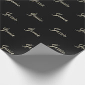 Jessie white gold Handwriting Geschenkpapier ラッピングペーパー (角)