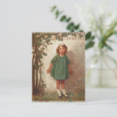 Jessie Wilcox Smith "Lucretia" Little Girl ポストカード (スタンド正面)