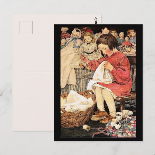 Jessie Wilcox Smith "The Little Busy Bee" ポストカード (正面/裏面)