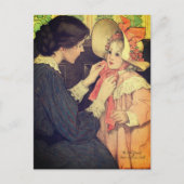 Jessie Wilcox Smith "The Pink Bonnet" ポストカード (正面)