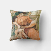 Jessie Willcoxスミスのファインアートを読む雨の日 クッション (裏面)