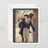 Jessie Willcoxスミス著ヴィンテージのクリスマス シーズンポストカード (正面/裏面)