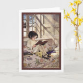 Jessie Willcoxスミス、イラストレーター カード (黄色い花)