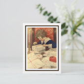 Jessie Willcox Smithによるチャイルドラッピングプレゼント ポストカード (スタンド正面)