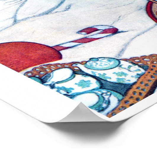 Jessie Willcox Smith、クリスマス準備 ポスター (角)