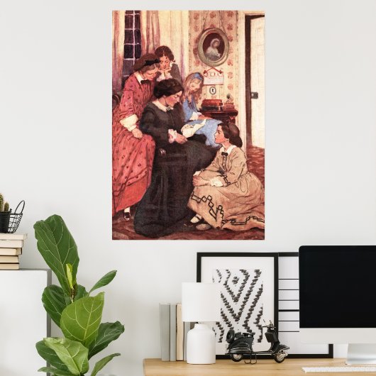 Jessie Willcox Smith – 手紙 ポスター (ホームオフィス)