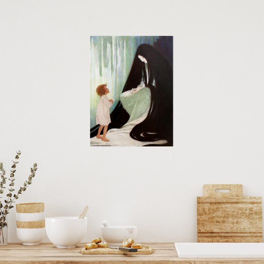 Jessie Willcox Smith - Diamond and the North Wind ポスター (キッチン)