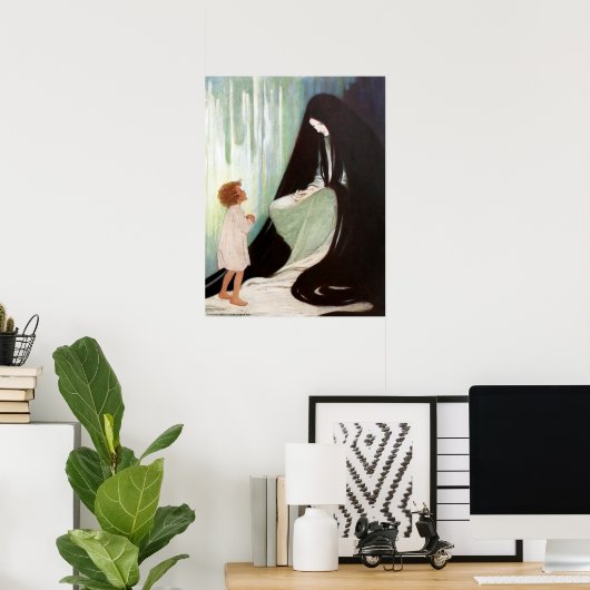 Jessie Willcox Smith - Diamond and the North Wind ポスター (ホームオフィス)