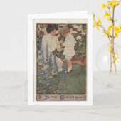 Jessie Willcox Smith, illustrator カード (黄色い花)