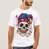 Jester Skull Trickster Tシャツ (正面)