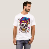 Jester Skull Trickster Tシャツ (正面フル)