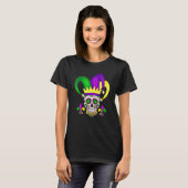 Jester Sugar Skull Mardi Gras Party Men Women Kids Tシャツ (正面フル)