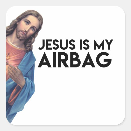 Jesuis is my Airbag スクエアシール (正面)
