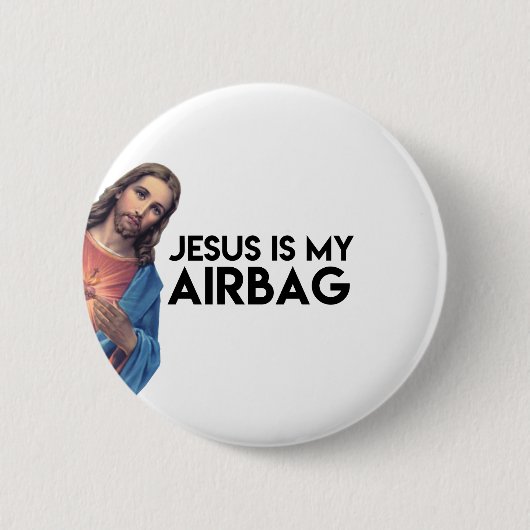 Jesuis is my Airbag 缶バッジ (正面)