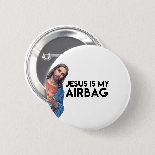 Jesuis is my Airbag 缶バッジ (正面&裏面)