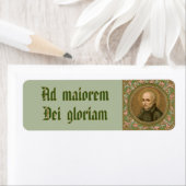 Jesuit Motto by St Ignatius Loyola (BK 50;ラテン) ラベル (インサイチュ)