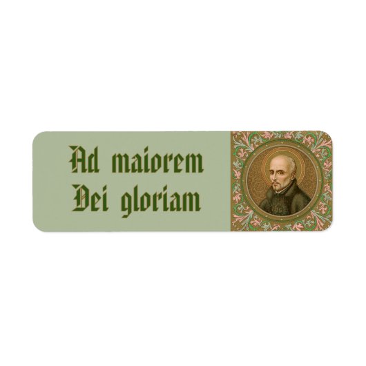Jesuit Motto by St Ignatius Loyola (BK 50;ラテン) ラベル (正面)