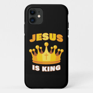 JESUSは王である – 子供と家族クリスチャンの信仰 iPhone 11 ケース