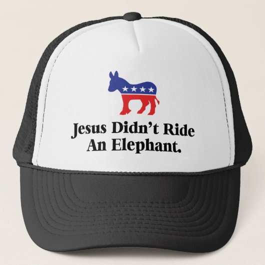 Jesusは象に乗らなかった - 民主党 キャップ (正面)