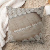 JESUS刺繍装飾用クッション- 3Dベジ描写ュー クッション (ブランケット)