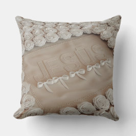 JESUS刺繍装飾用クッション- 3Dベジ描写ュー クッション