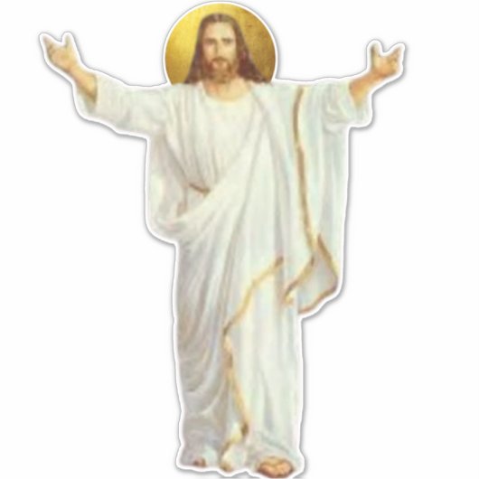 JESUS宗教的なカスタムビニールシール シール (正面)