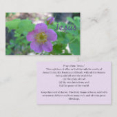 Jesus祈りの言葉標準、3.5インチx 2.0インチ名刺 名刺 (正面/裏面)