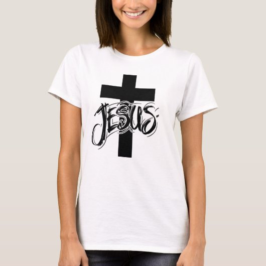 "JESUS" クリスチャンメンズTシャツ Tシャツ (正面)