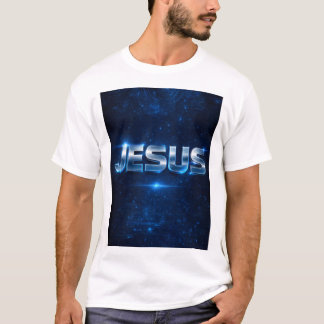 JESUS – コズミック メタリック グロー Tシャツ