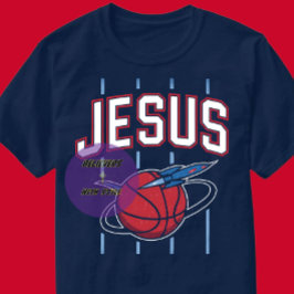JESUS - スポーツバスケットボール - キリスト教 Tシャツ