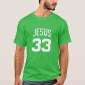 JESUS - スポーツ 33 - キリスト教 Tシャツ (正面)