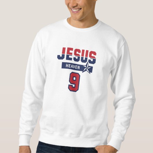 JESUS - スポーツ 9 - キリスト教 スウェットシャツ (正面)