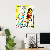 Jesus モダン Art Poster - 「愛を思い出す素晴らし」 ポスター (ホームオフィス)