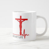 Jesus 救 My Life - Extra-large coffee mug ジャンボコーヒーマグカップ (右)