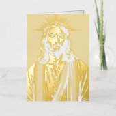 Jesus  箔グリーティングカード (正面)